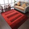 Edge Collections - 8' x 10' - Red - Hand Knotted Elegant Wool Area Rug - 1 Piece